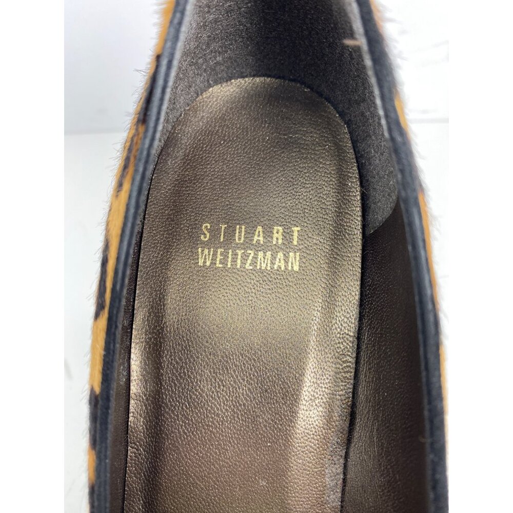 Stuart Weitzman Size 10 Leopard Print Calf Hair P… - image 3
